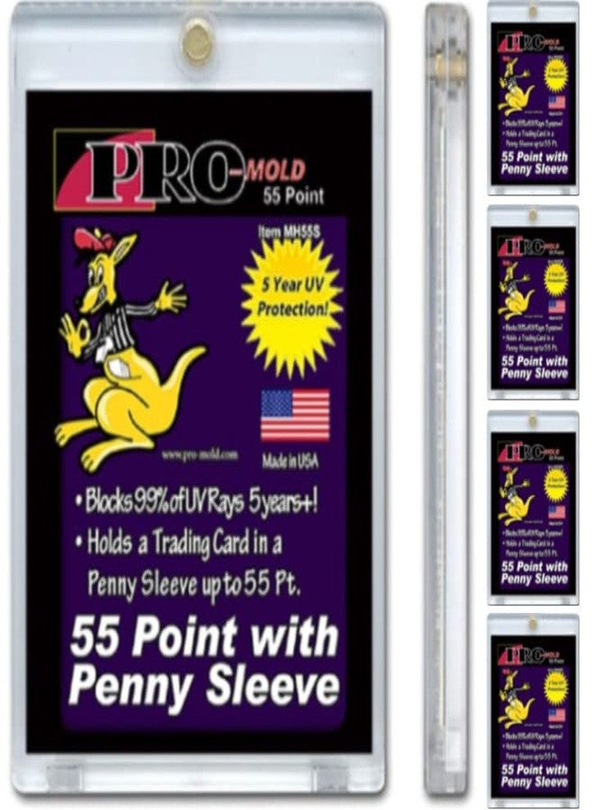 Pro-Mold 5-Count Pro-Mold 55pt. Magnetic ONE-Touch Card Holders Holds Sleeved Card MH55S - Image 1
